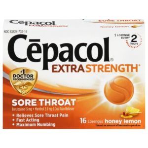 Cepacol Sore Throat Extra Strength Honey Lemon