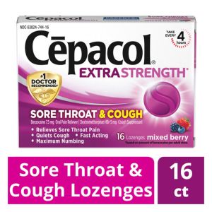 Cepacol Sore Throat & Cough Extra Strength Mixed Berry