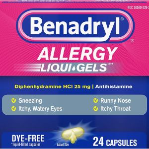 Benadryl Allergy Dye-Free Liqui-Gels