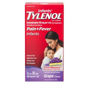 Infants’ Tylenol Pain & Fever Oral Suspension – Grape