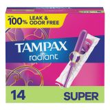 Tampax Radiant Plastic Tampons - Unscented - Super Absorbency